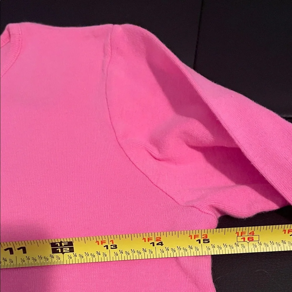 Lilly Pulitzer Two Tops Vibrant Pink Long Sleeve and short sleeve Tees size 14